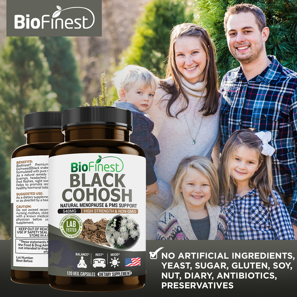 Black Cohosh 540mg (Cimicifuga Racemosa) (120 vegetarian